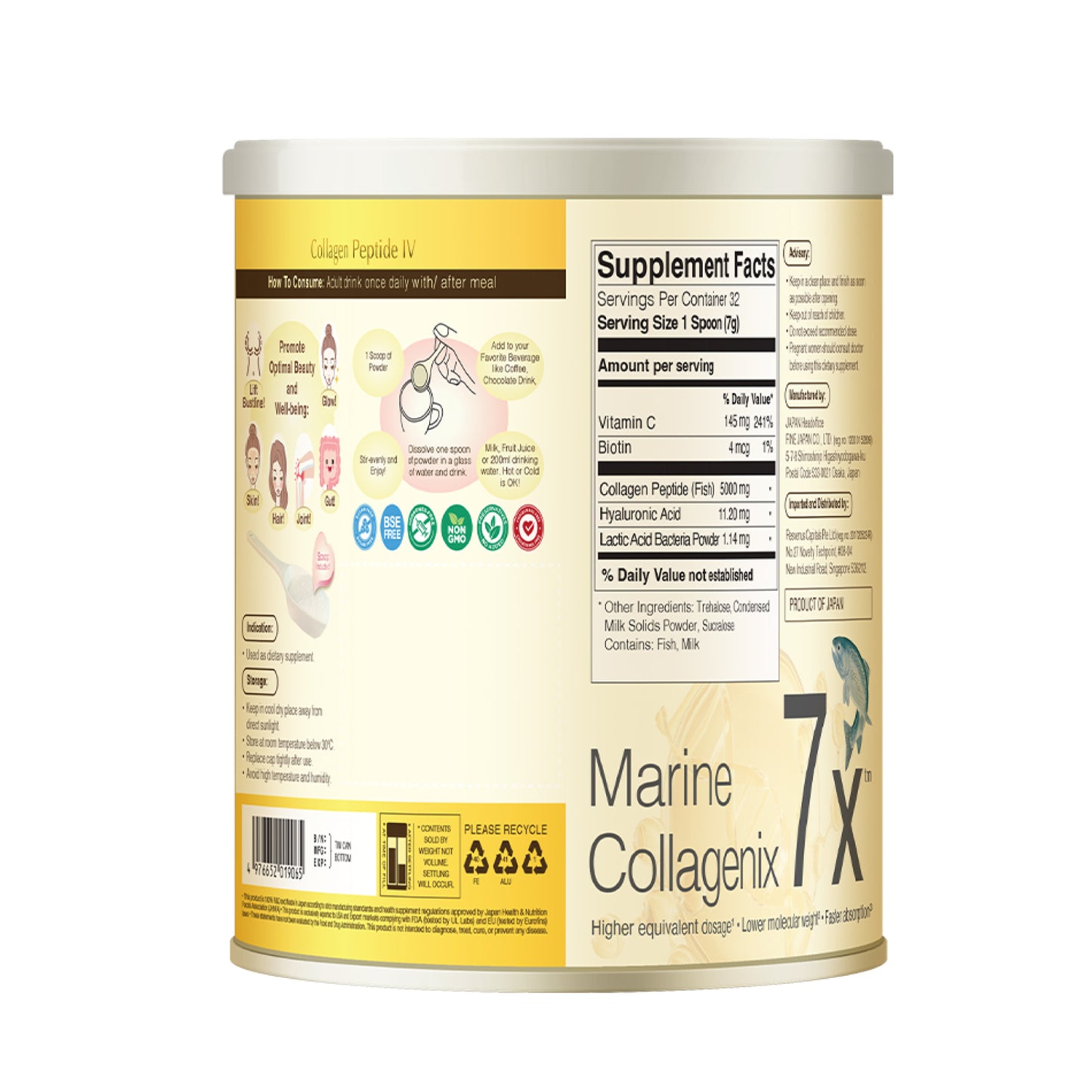 Nano Collagen Peptide IV (Deep Ocean Salmon Placental Protein)