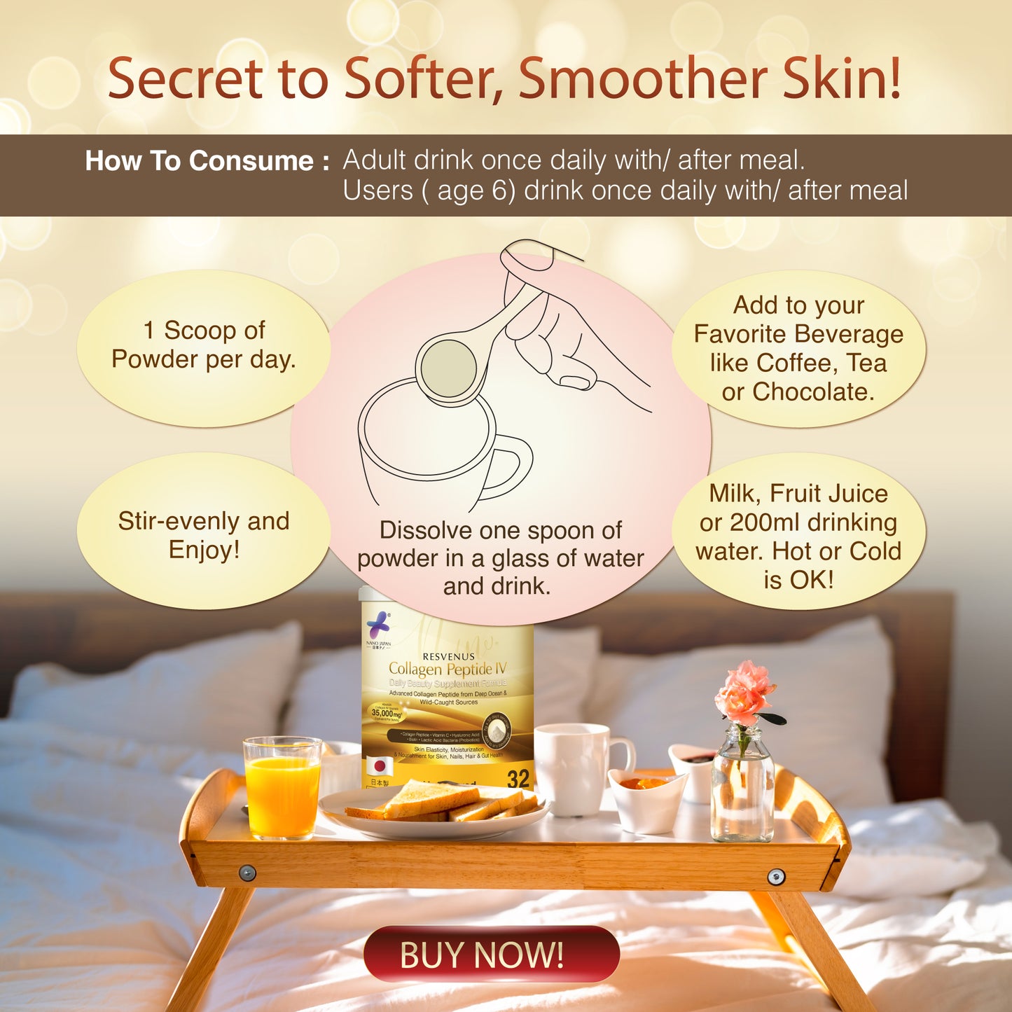 Nano Collagen Peptide IV (Deep Ocean Salmon Placental Protein)